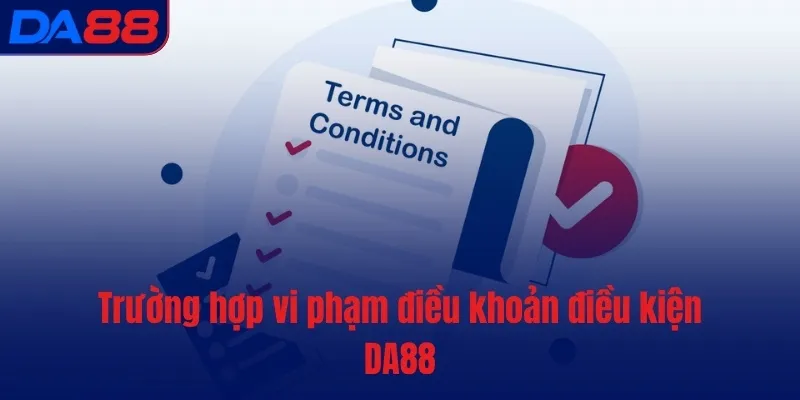 Trường hợp vi phạm điều khoản điều kiện DA88